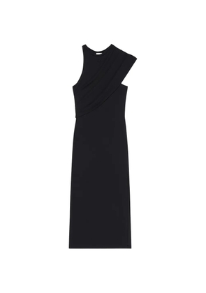 Courrèges asymmetric draped dress - Black