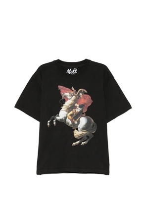 Melt graphic-print T-shirt - Black