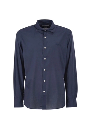 MC2 Saint Barth embroidered-logo shirt - Blue