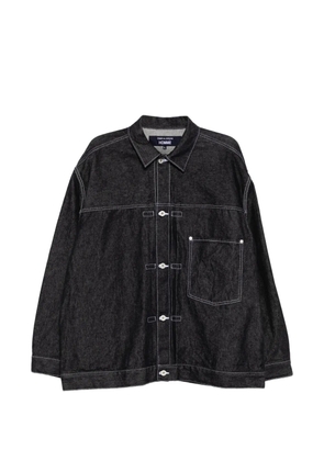 Comme des Garçons Homme contrast-stitch denim jacket - Black