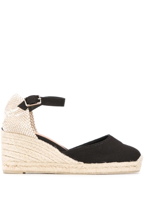 Castañer mid wedge heel espadrilles - Black