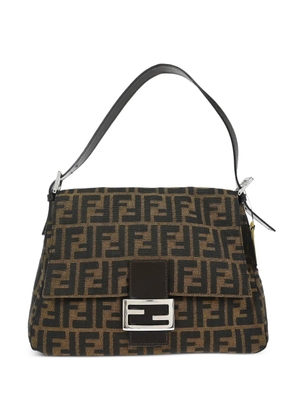 Fendi Pre-Owned 2000 Zucca logo-pattern shoulder bag - Black