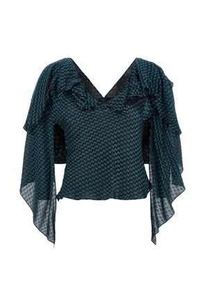 Kiko Kostadinov Plexus crinkled blouse - Blue