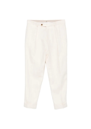 Berwich Chiaia pleated ecru trousers - Neutrals