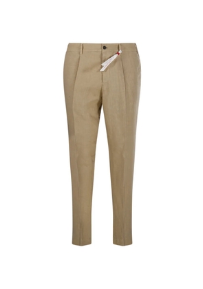 Santaniello Irno pleated trousers - Neutrals