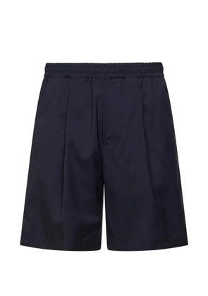 D4.0 elasticated pleat shorts - Blue