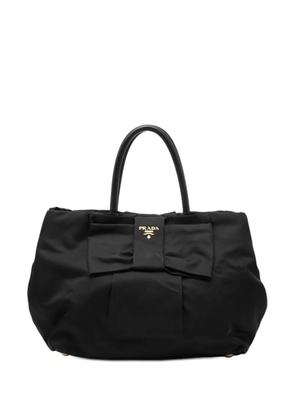Prada Pre-Owned 2010-2025 Tessuto Fiocco Bow tote bag - Black