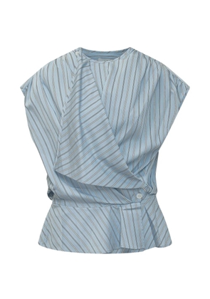 IRO striped button top - Blue