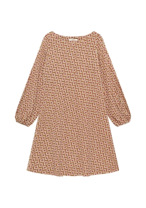 MALIPARMI mouliné A-line mini dress - Brown