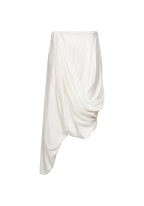 Maison Margiela asymmetric midi skirt - White