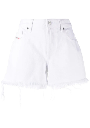 Diesel distressed denim shorts - White
