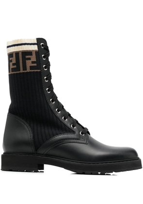 FENDI Rockoko combat boots - Black