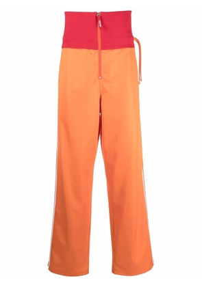 Diesel high-waisted straight-leg track pants - Orange