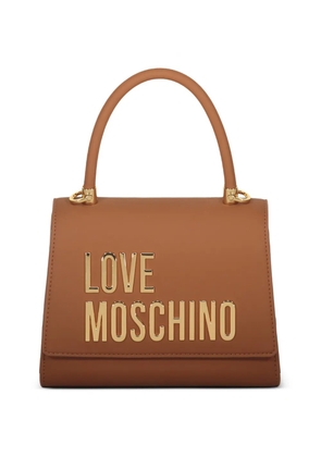 Love Moschino golden logo tote bag - Neutrals