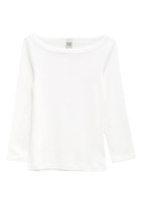 FLORE FLORE boat neck steffi tee - White