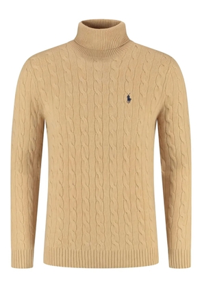 Polo Ralph Lauren cable-knit turtleneck sweater - Neutrals
