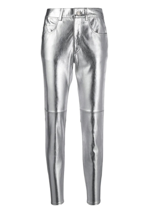 MARANT ÉTOILE Wayne cropped skinny trousers - Silver