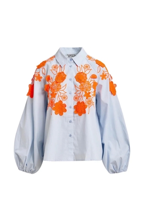 Essentiel Antwerp floral embellished shirt - Blue