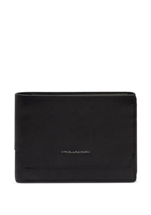 PIQUADRO logo-detail wallet - Black