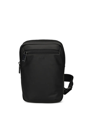 BOSS zip shoulder bag - Black