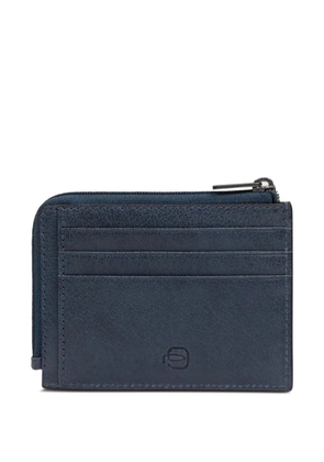 PIQUADRO zip cardholder - Blue