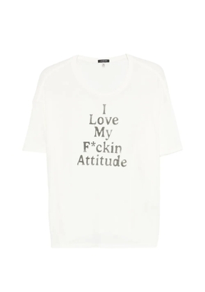 R13 graphic T-shirt - White