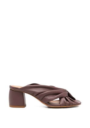 Forte Forte nappa crossed sandals - Brown