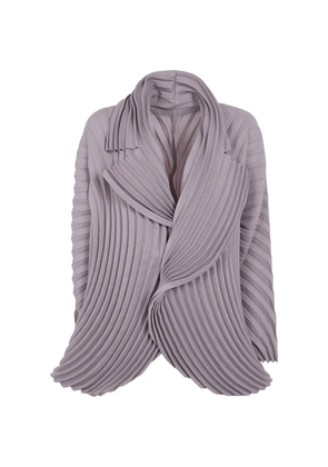 Issey Miyake Circle pleated jacket - Neutrals