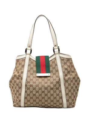 Gucci Pre-Owned 2000-2015 GG Canvas Web New Ladies tote bag - White