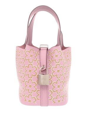 Hermès Pre-Owned 2022 Micro Swift Lucky Daisy Picotin Lock 14 handbag - Pink