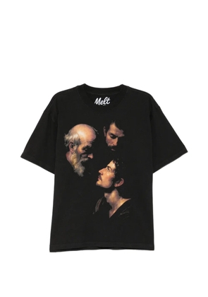 Melt graphic-print T-shirt - Black