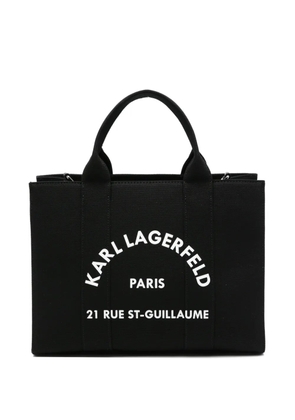 Karl Lagerfeld medium K/RSG Square logo tote bag - Black