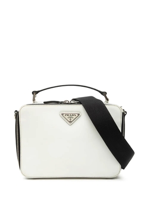 Prada Pre-Owned 2013-2025 Medium Saffiano Brique satchel - White