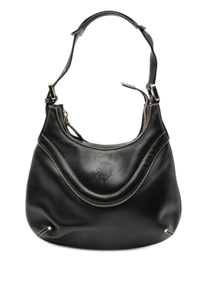 Gucci Pre-Owned 2000-2015 Leather Hysteria Crest shoulder bag - Black