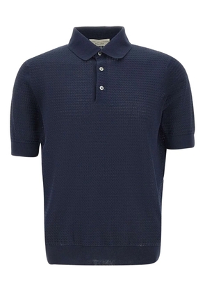 Filippo De Laurentiis textured polo shirt - Blue