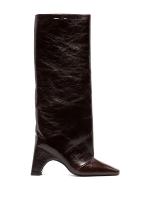 Coperni Bridge 100mm leather boots - Brown