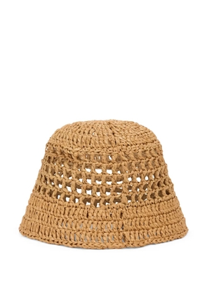 Fabiana Filippi woven bucket hat - Neutrals