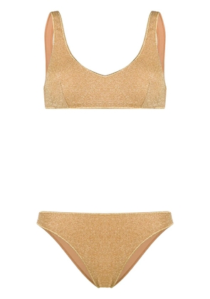 Oséree metallic lurex bikini set - Gold
