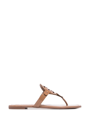 Tory Burch Miller laser-cut logo sandals - Brown
