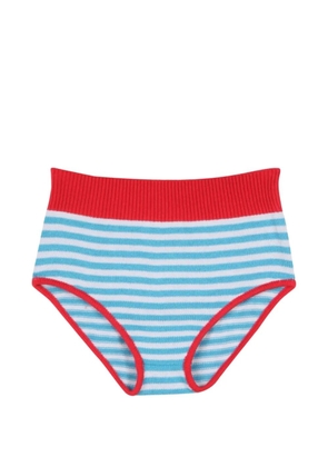 Gallo striped tassel-detail bikini - White