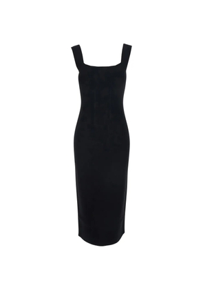 Max Mara square-neck dress - Black
