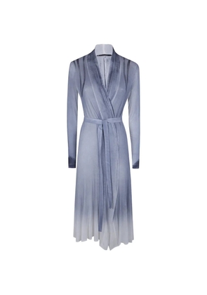 PierAntonioGaspari knit wrap-dress - Blue