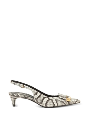 Sergio Rossi Evolv printed buckle pumps - Neutrals