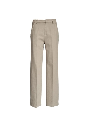 DONDUP wide-leg belt-loop trousers - Neutrals