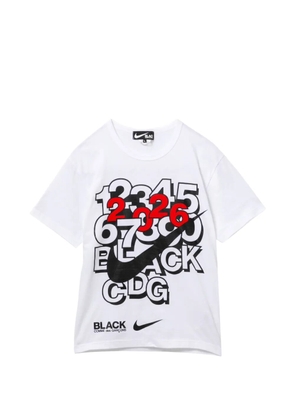 Black Comme Des Garçons x Nike logo-print T-shirt - White