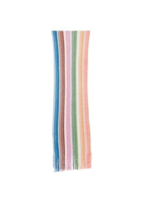 Missoni multicolour striped scarf - Blue