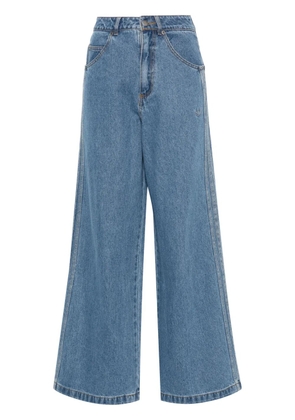 adidas wide-leg jeans - Blue
