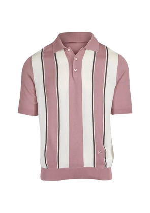 Isaia striped polo shirt - Pink