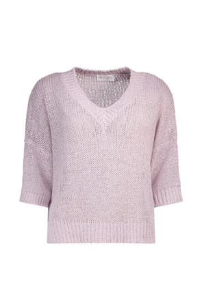 Roberto Collina V-neck T-shirt - Purple