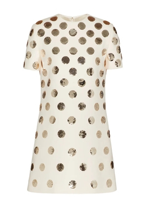 Valentino Garavani sequin-embellished dress - Neutrals
